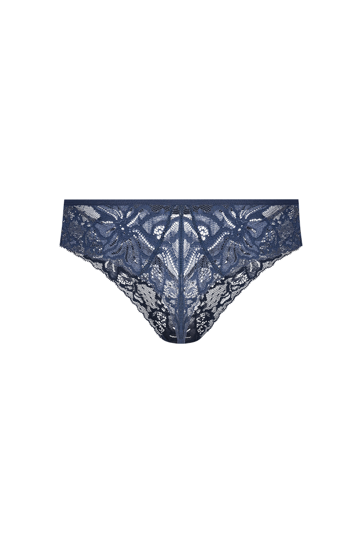Panty Brasilera Semi Descaderada Tull Y Encaje Diane (012341)