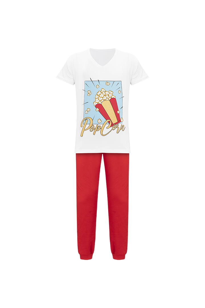 Pijama conjunto camiseta manga corta y pantalón Diane Girl (IF01D2)